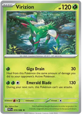 Virizion - White Flare 010/086 (Holo Variant)