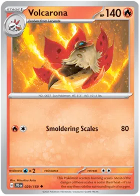 Volcarona  - Journey Together 029/159 (Reverse Holo)