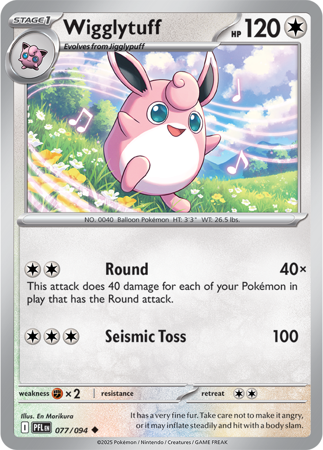 Wigglytuff - ME Phantasmal Flames 077/094 (Reverse Holo)