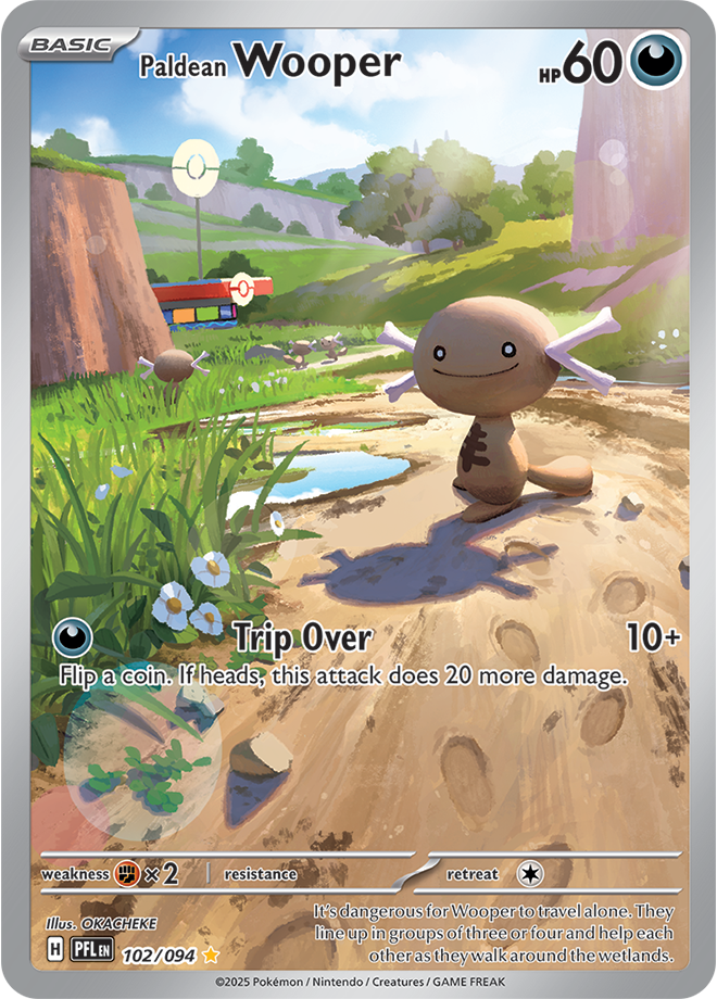 Wooper - ME Phantasmal Flames - 102/094 (Illustration Rare)