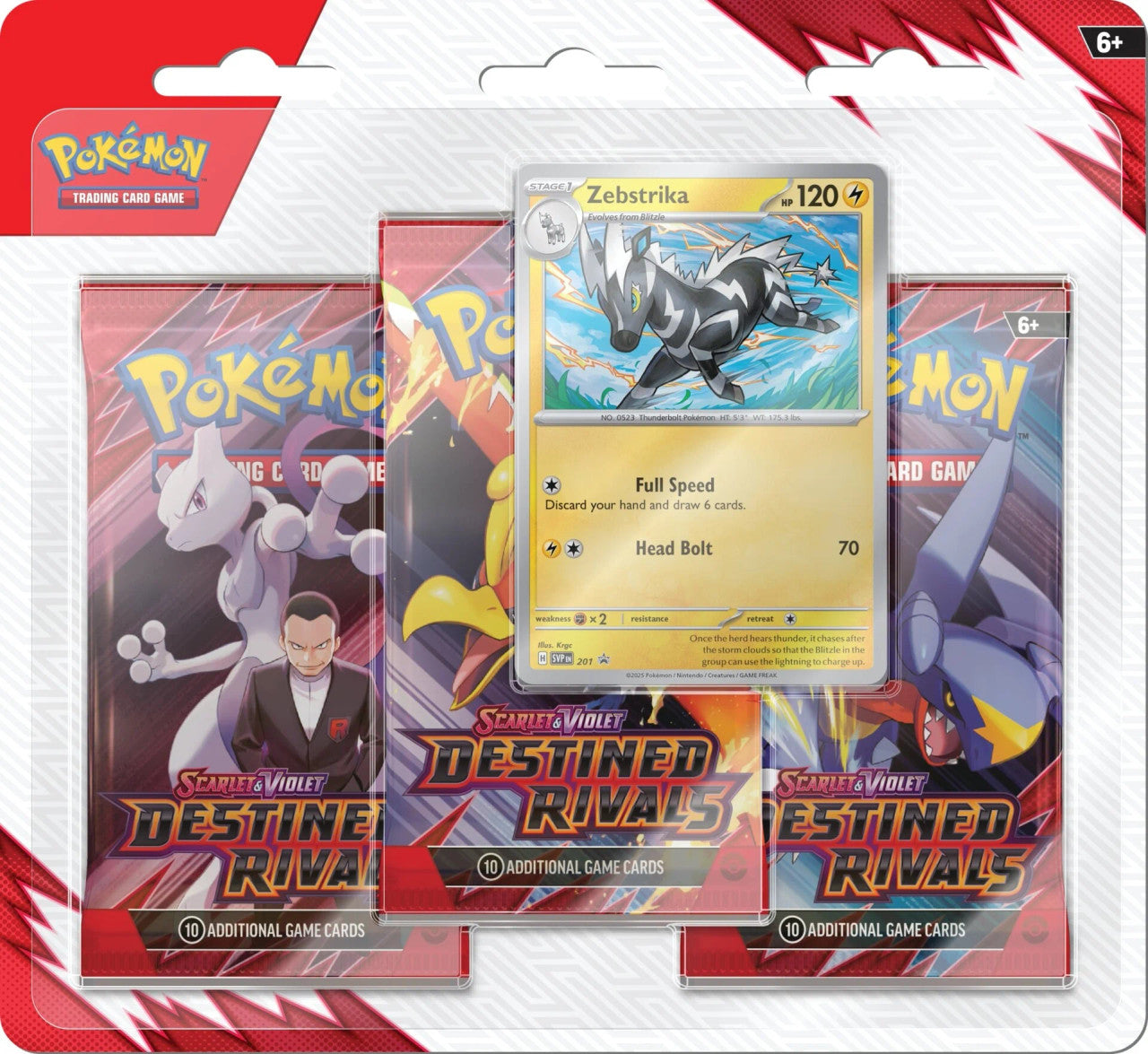 Destined Rivals 3 Pack Blister - Zebstrika (Sealed)