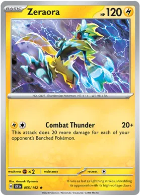 Zeraora - Stellar Crown 055/142 (Reverse Holo)