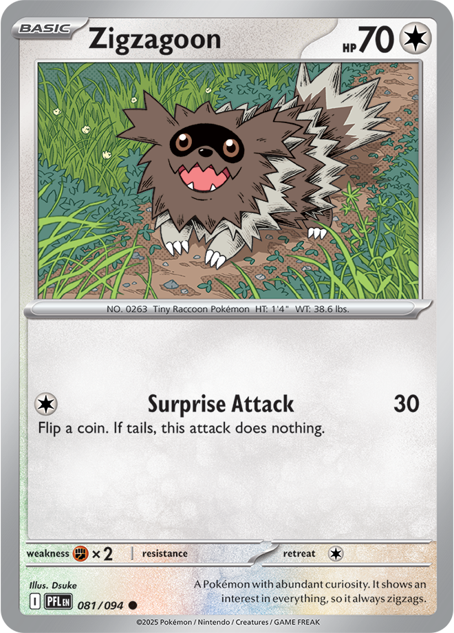 Zigzagoon - ME Phantasmal Flames 081/094