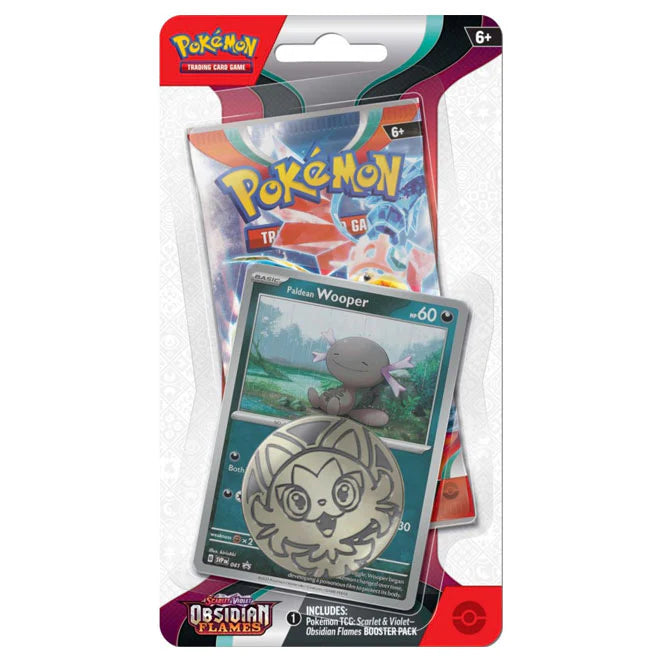 Obsidian Flames Single Pack Blister - Paldean Wooper (Sealed)